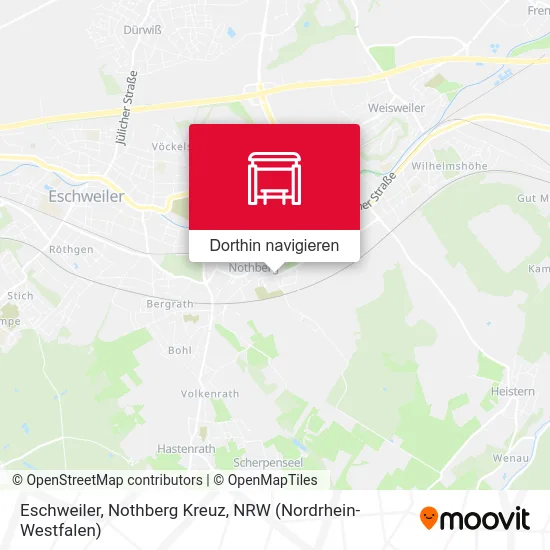 Eschweiler, Nothberg Kreuz Karte