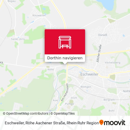 Eschweiler, Röhe Aachener Straße Karte