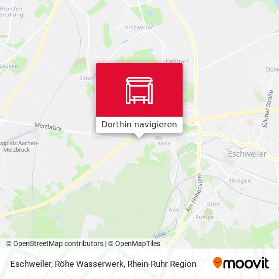 Eschweiler, Röhe Wasserwerk Karte