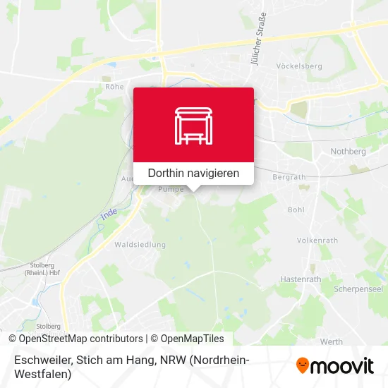 Eschweiler, Stich am Hang Karte