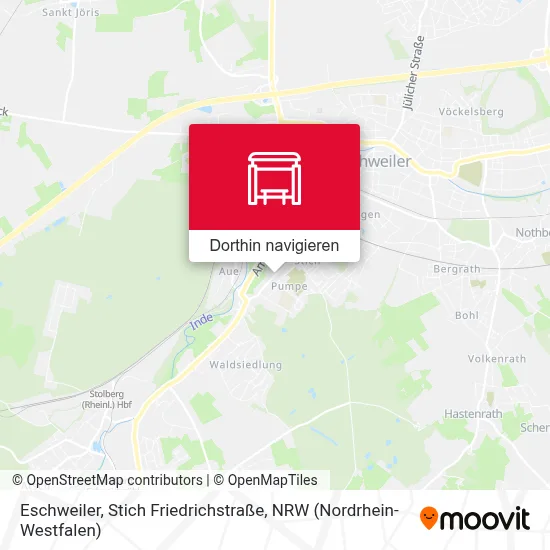 Eschweiler, Stich Friedrichstraße Karte