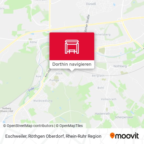 Eschweiler, Röthgen Oberdorf Karte