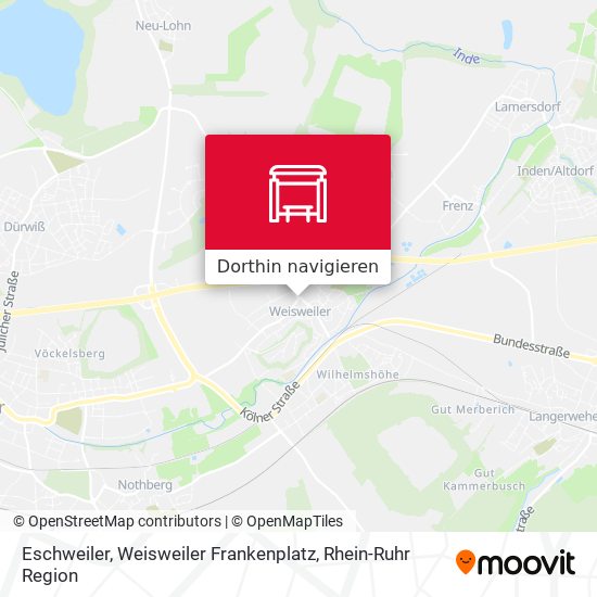 Eschweiler, Weisweiler Frankenplatz Karte