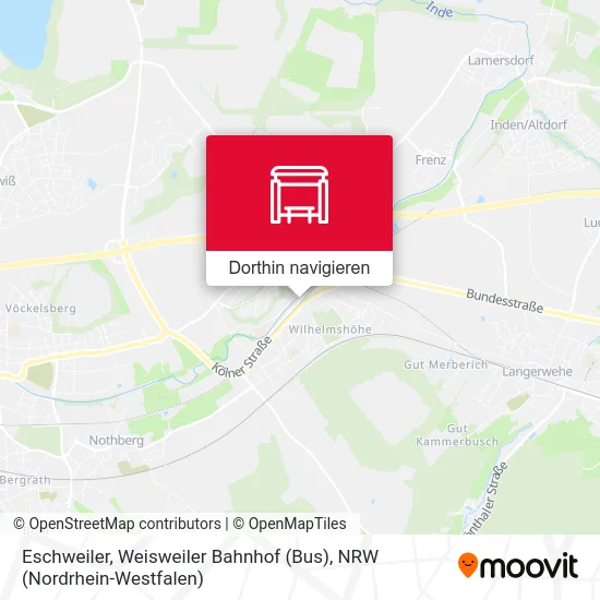 Eschweiler, Weisweiler Bahnhof (Bus) Karte