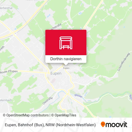 Eupen, Bahnhof (Bus) Karte