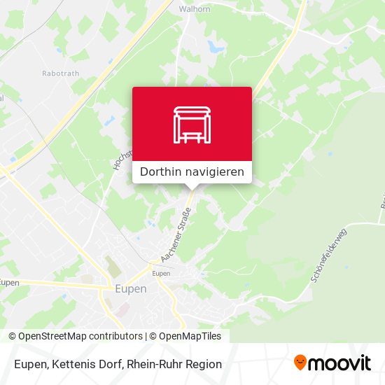 Eupen, Kettenis Dorf Karte