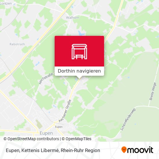 Eupen, Kettenis Libermé Karte