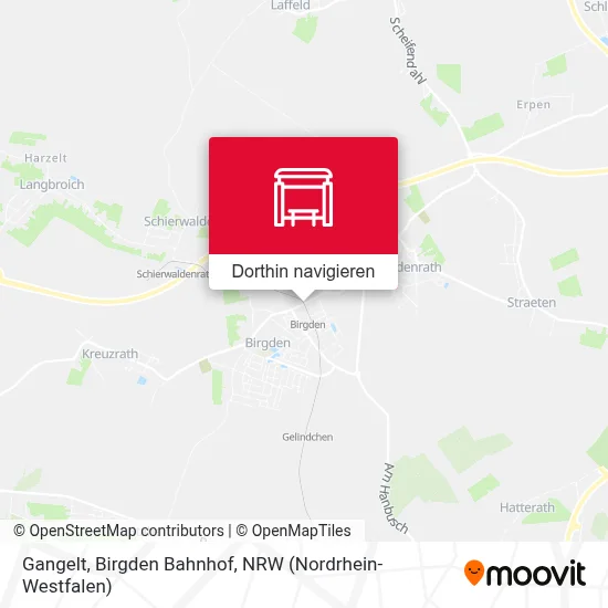 Gangelt, Birgden Bahnhof Karte