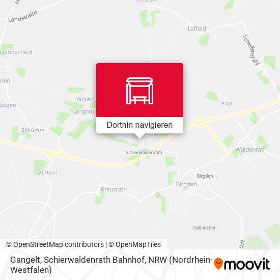 Gangelt, Schierwaldenrath Bahnhof Karte