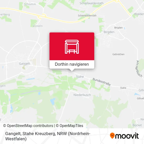 Gangelt, Stahe Kreuzberg Karte