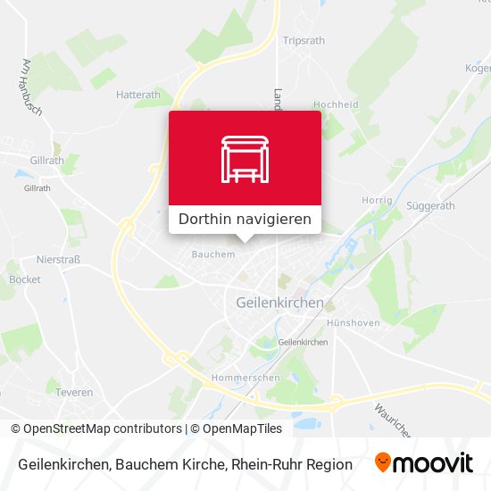 Geilenkirchen, Bauchem Kirche Karte