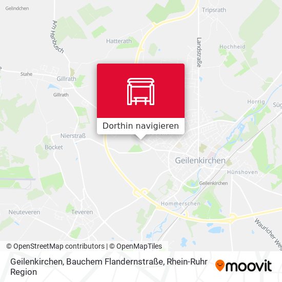 Geilenkirchen, Bauchem Flandernstraße Karte
