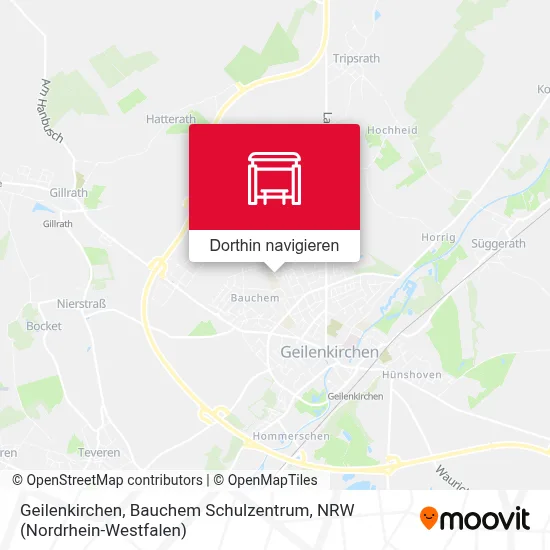 Geilenkirchen, Bauchem Schulzentrum Karte
