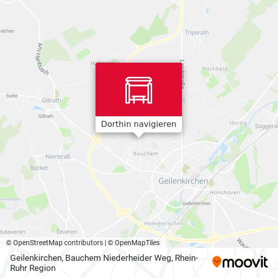 Geilenkirchen, Bauchem Niederheider Weg Karte