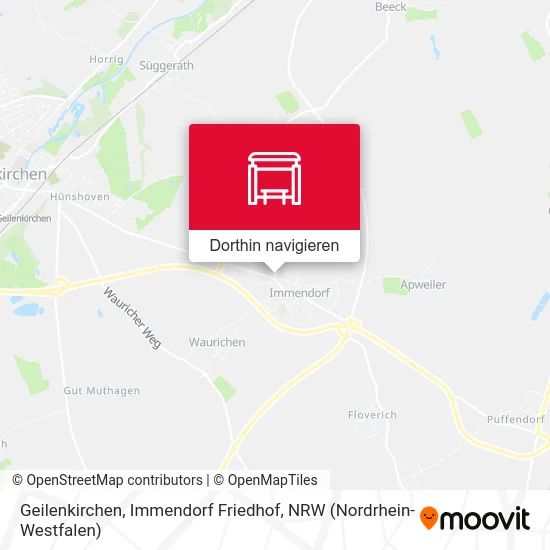 Geilenkirchen, Immendorf Friedhof Karte