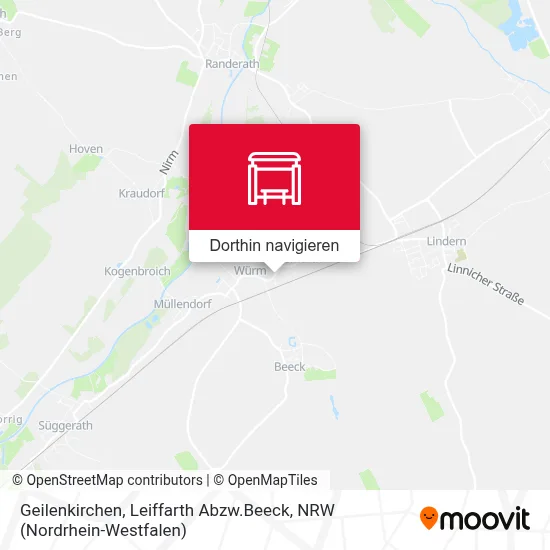 Geilenkirchen, Leiffarth Abzw.Beeck Karte