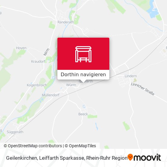 Geilenkirchen, Leiffarth Sparkasse Karte