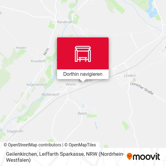 Geilenkirchen, Leiffarth Sparkasse Karte