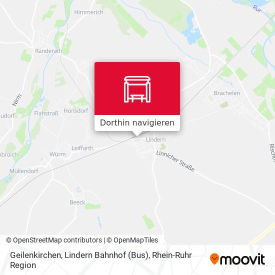 Geilenkirchen, Lindern Bahnhof (Bus) Karte