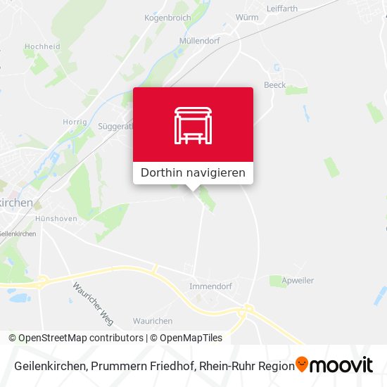 Geilenkirchen, Prummern Friedhof Karte