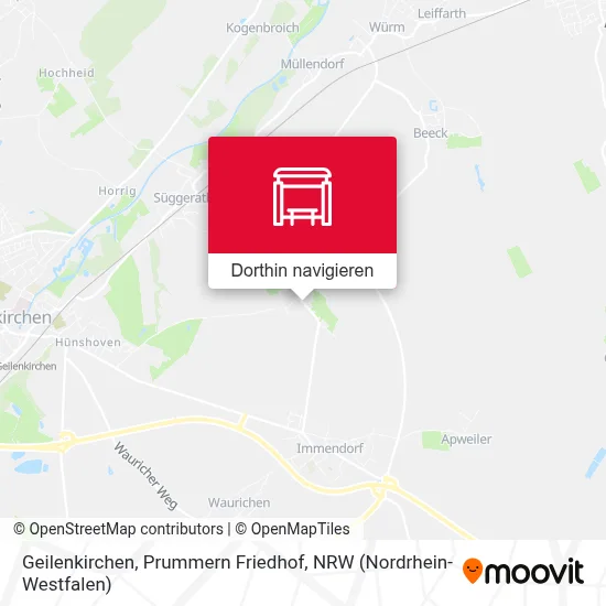 Geilenkirchen, Prummern Friedhof Karte