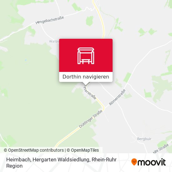 Heimbach, Hergarten Waldsiedlung Karte