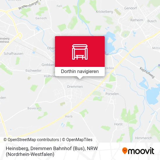 Heinsberg, Dremmen Bahnhof (Bus) Karte