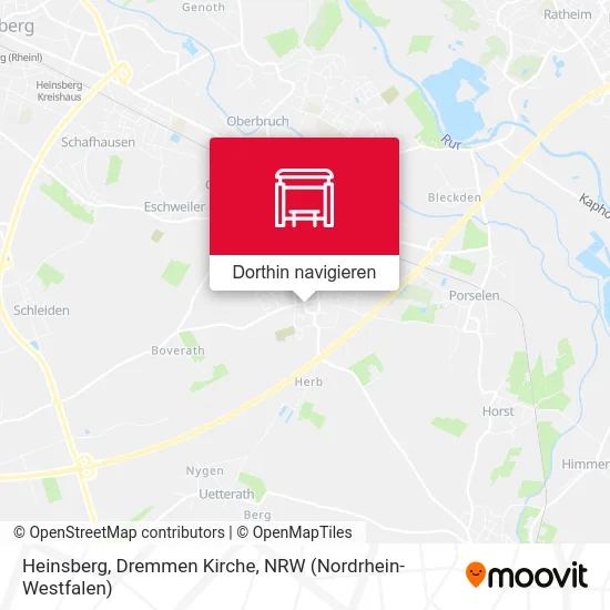 Heinsberg, Dremmen Kirche Karte