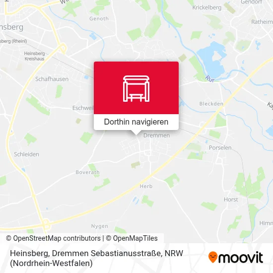 Heinsberg, Dremmen Sebastianusstraße Karte