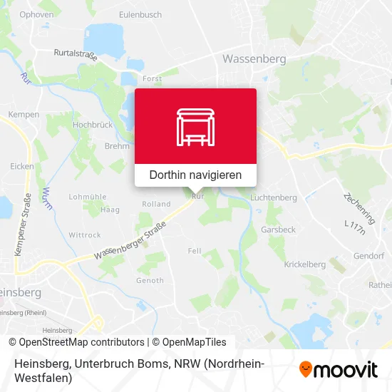 Heinsberg, Unterbruch Boms Karte