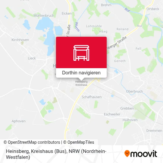 Heinsberg, Kreishaus (Bus) Karte