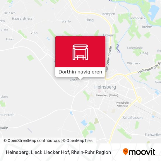 Heinsberg, Lieck Liecker Hof Karte