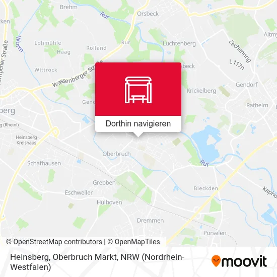 Heinsberg, Oberbruch Markt Karte