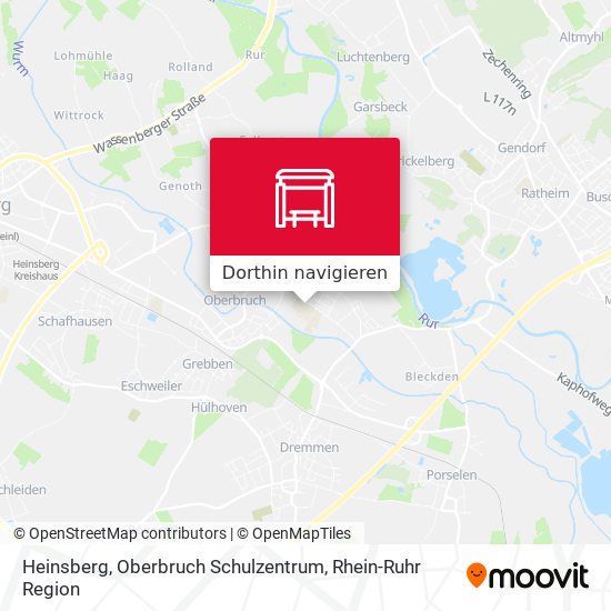Heinsberg, Oberbruch Schulzentrum Karte
