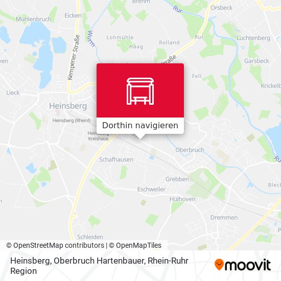 Heinsberg, Oberbruch Hartenbauer Karte