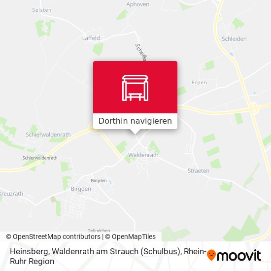Heinsberg, Waldenrath am Strauch (Schulbus) Karte