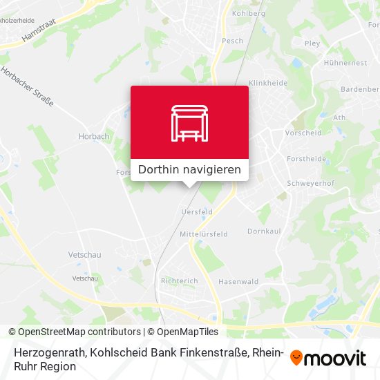 Herzogenrath, Kohlscheid Bank Finkenstraße Karte