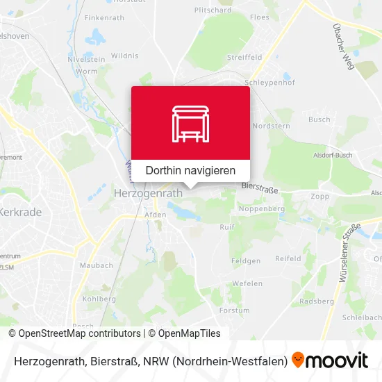 Herzogenrath, Bierstraß Karte