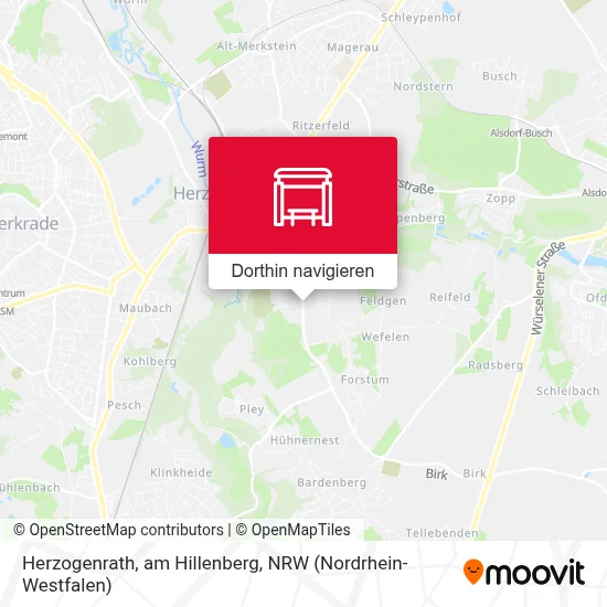 Herzogenrath, am Hillenberg Karte