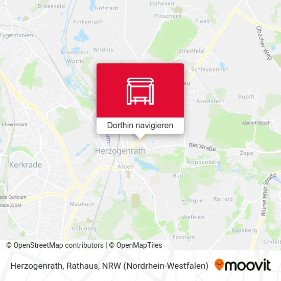 Herzogenrath, Rathaus Karte