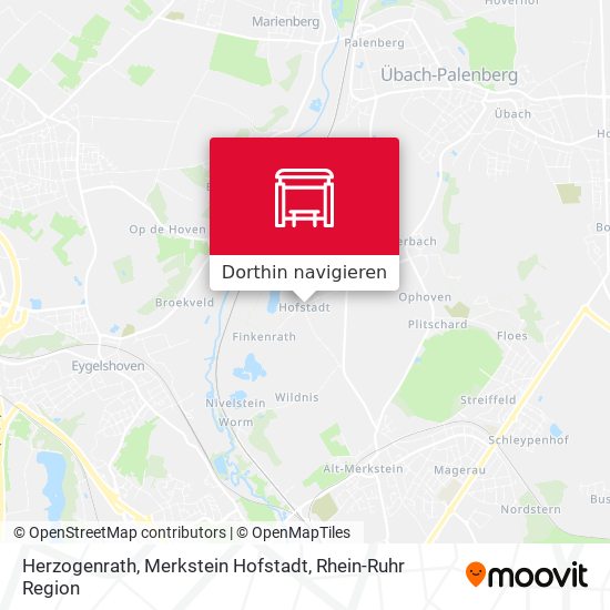 Herzogenrath, Merkstein Hofstadt Karte