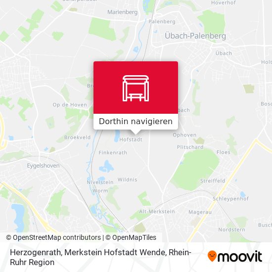 Herzogenrath, Merkstein Hofstadt Wende Karte