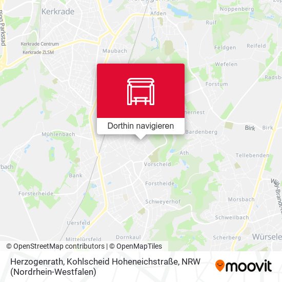 Herzogenrath, Kohlscheid Hoheneichstraße Karte