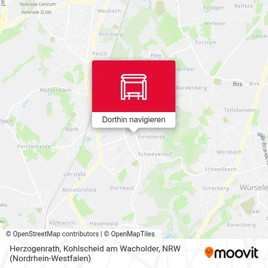 Herzogenrath, Kohlscheid am Wacholder Karte