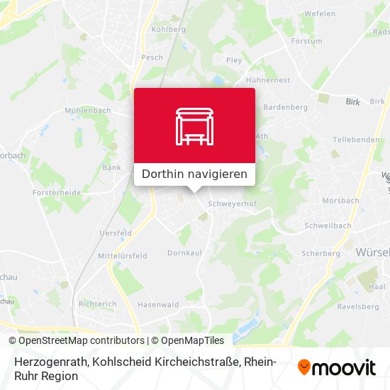 Herzogenrath, Kohlscheid Kircheichstraße Karte