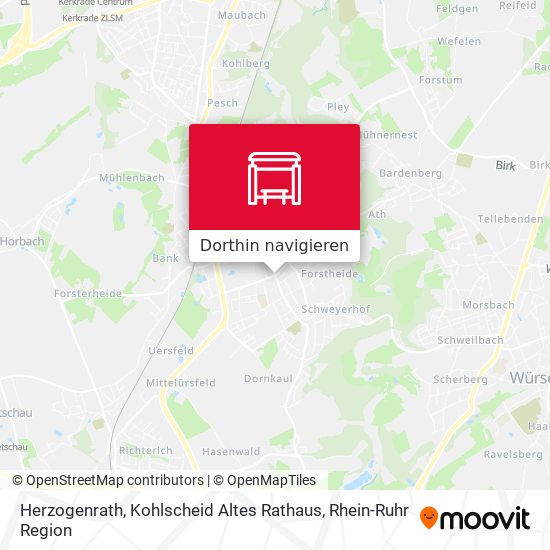 Herzogenrath, Kohlscheid Altes Rathaus Karte