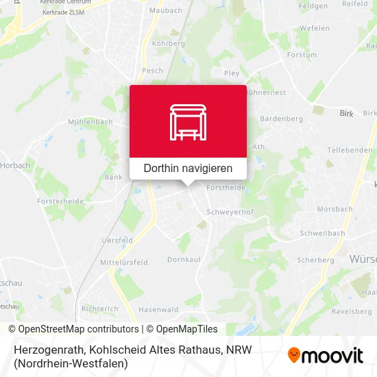 Herzogenrath, Kohlscheid Altes Rathaus Karte