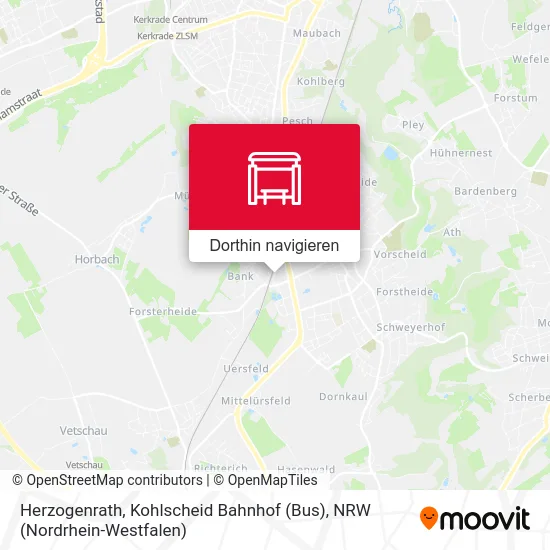 Herzogenrath, Kohlscheid Bahnhof (Bus) Karte