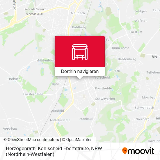 Herzogenrath, Kohlscheid Ebertstraße Karte