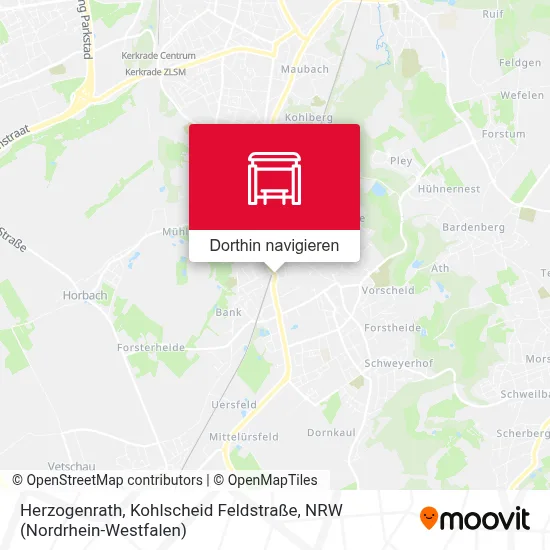 Herzogenrath, Kohlscheid Feldstraße Karte